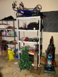 Garage Cleanout-Shelving Unit, Vacuums, Milwaukee Vacuum, Walker, Heaters, Worx Batteries,...