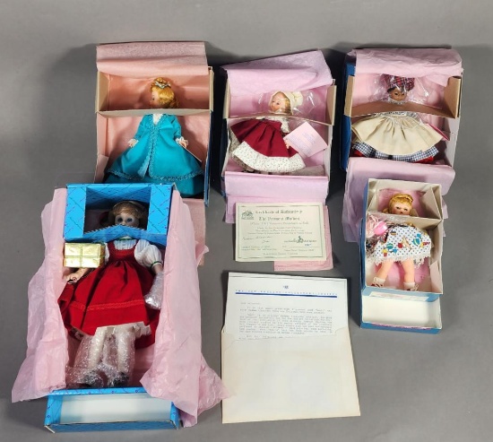 Group of Five Madame Alexander Dolls