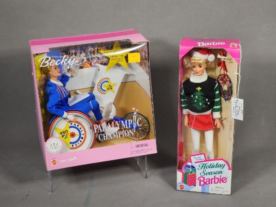 Paralympic Champion Becky and Holiday Season Barbie