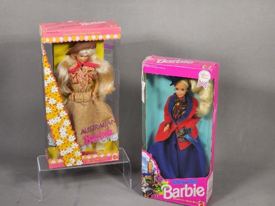 Australian Barbie and English Barbie