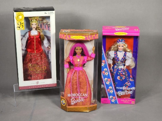 Barbie "Dolls of The World" Collection - Russian Imperial Doll, Moroccan Doll and Norwegian Doll
