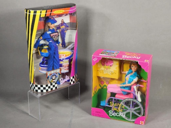 50th Anniversary NASCAR Barbie and Share & Smile Becky