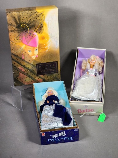 Winter Velvet Barbie, Royal Applause Barbie and More