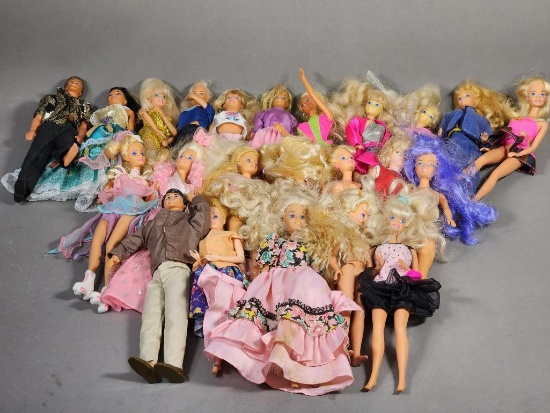 Vintage Group of Barbie Dolls