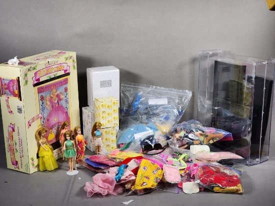 Vintage Barbie Clothes, Display Cases and More