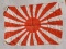 Large Silk WWII Japan Rising Sun Flag