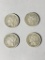 Group of 4 Three Cent Trime Coins