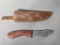 Damascus Knife In Sheath