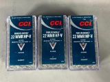 (3) New CCI Maxi-Mag 22 WMR HP+V 22 WMR Jacketed Hollow Point +V, 30 Grain Varmint