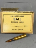 20 Cartridges Ball Caliber 30 M2