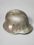 WWII German Military Helmet w/Insignia Afrikakorps