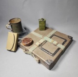 Group lot of WWII Era Military Items including Sewing Kit