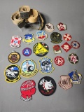 Large Lot Military Patches, Boothbay Camp Buckle and more