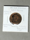 US Half Penny Coin Liberty head Facing Right