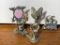 Pewter Holographic Dragon & Wizard, Pewter Eagel & Pewter Dragon