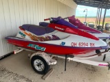 Great Pair of Kawasaki Jet Skies with Trailer. Have Titles. Last Registered in 2021