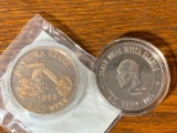 Black Hills Motor Classic J.C Pappy Hoel .999 Fine Silver Coin & 1993 Daytona Beach Bike Week Coin