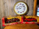 GM Car Clock, American Muscle Ertl Collectibles 2003 Corvette Coup & 2003 Corvette Indy 500 Pace Car