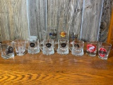 Barware Glasses including Jack Daniels, Hard Rock Cafe, Cincinnati Reds, Ohio State & More