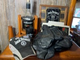 Group of Jack Daniels Memorabilia - Mirror, Hat, Empty Bottle & More