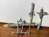 Spoontiques Pewter Wands & Swords
