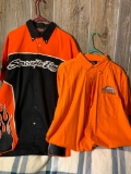 (2) Harley Davidson Screaming Eagle Shirts Size Large