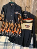 (2) Collord Harley Davidson Shirts Size Large