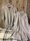 (2) Harley Davidson Collar Shirts Size Large