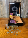 Cigar Box, Foreign Coins, Mercury Dime, Vintage YoYo & More