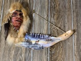 Native American Style Jaw Bone Art