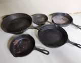 Group of Cast Iron Pans - Lodge and More