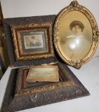Three Antique Framed Photos