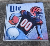 Large Miller Lite Poster with Bengals 2017-18 Schedule