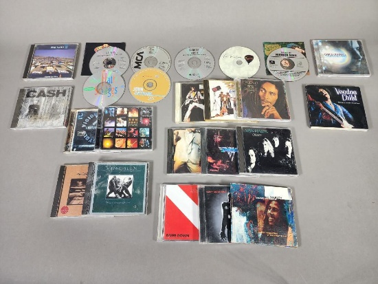 Group of Rock CDs - Elvis, Bob Marley, Van Halen and More