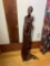 Carved Wooden Sculptural Art of an African Woman