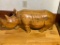 Wood Carved Rhino