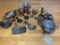 Large Group of Silver Plated Items - Serving Dishes, Ice Buckets, Candle Holders & More