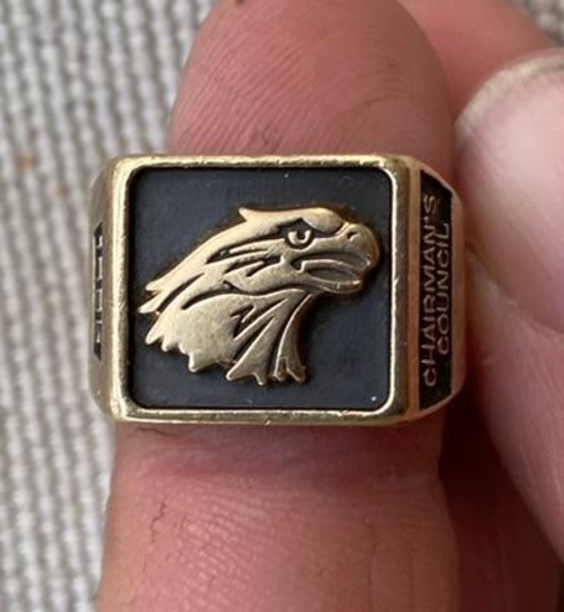 10k Gold Men's Award Ring - 17 grams