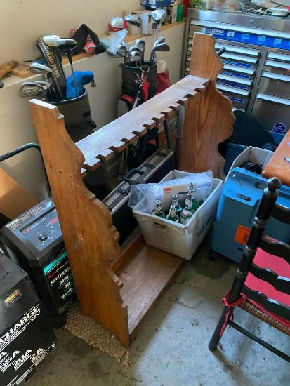 Wood Floor Standing Gun Rack