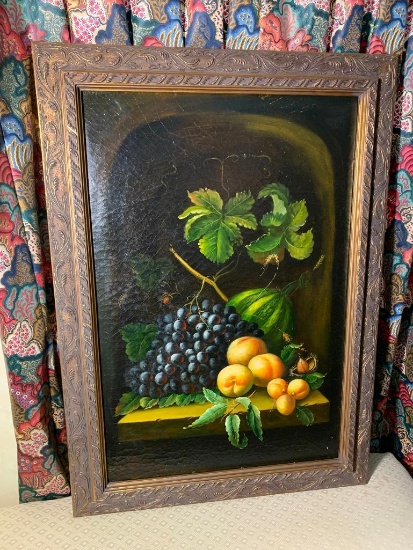 Oil on Board Fruit Design
