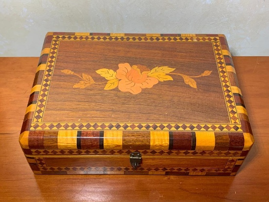 Beautiful Inlaid Wooden Box