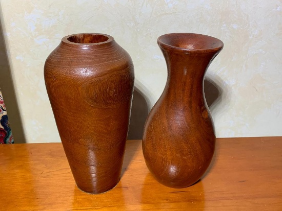 Wooden Vases