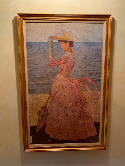 Extremely Large Windsor Art "Mallol" 42 inches Wide x 66 inches Tall