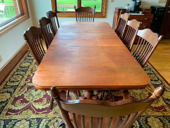Drexel "New Travis Court Design" Table with 8 Chairs