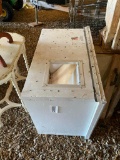 Metal Covered Dog House Box