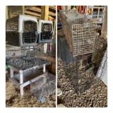 Group Lot of Dog Crates and More