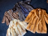 Group of 4 Vintage Fur Coats