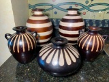 Segundo Carmen Chulucanas Peru Clay Pottery Vase Signed and Dated, Jose Sosa Chulucanas Signed
