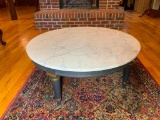 Baker Furniture Marble Top Coffee Table