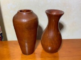 Wooden Vases
